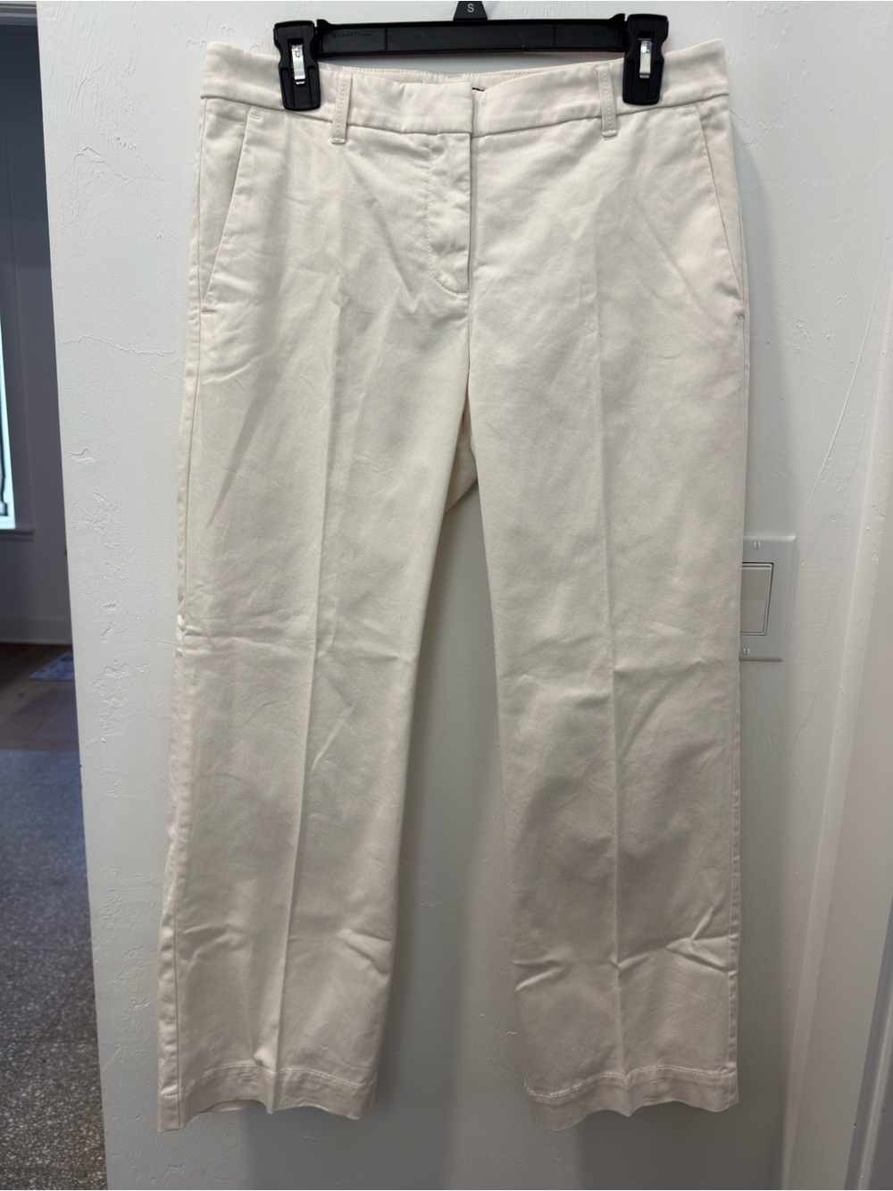 Ann Taylor Devin Fit Pants 4 Cream